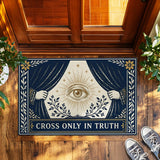 Mystical All-Seeing Eye Doormat – Gothic Truth Welcome Mat