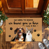 Personalized Pet Photo Doormat – Custom Dog & Cat Welcome Mat