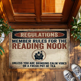 Reading Nook Doormat – Funny Book Lover Welcome Mat