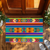 Southwestern Geometric Doormat – Colorful Boho Welcome Mat