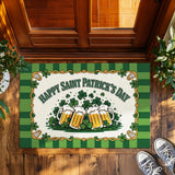 St. Patrick’s Day Doormat – Shamrock Beer Welcome Mat