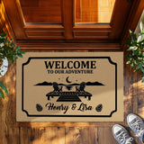 Personalized Lake House Doormat – Custom Couple Names Mat