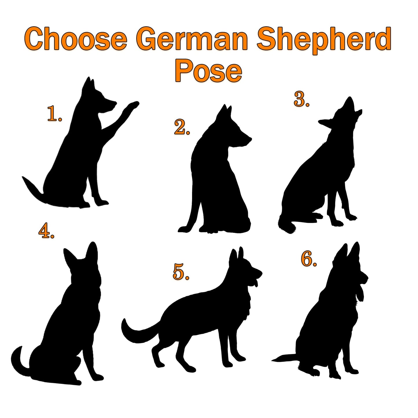 Personalized German Shepherd Dog Memorial Suncatcher, German Shepherd Christmas Ornament with Name, Custom Dog Pose, Pet Loss Stained Catcher, Gifts for Dog Lovers Loss of Dog Sympathy Gift