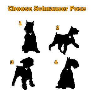 Schnauzer Dog Memorial Suncatcher, Personalized with Name Date Dog Breeds Suncatcher, Pet Loss Suncatcher, Gifts for Dog Lovers, Schnauzer Memorial Ornament Loss of Pet Sympathy Gift
