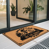 Personalized Mountain Bike Doormat – Custom Text Welcome Ma