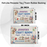 Personalized Craft Room Doormat – Custom Name Sewing Mat