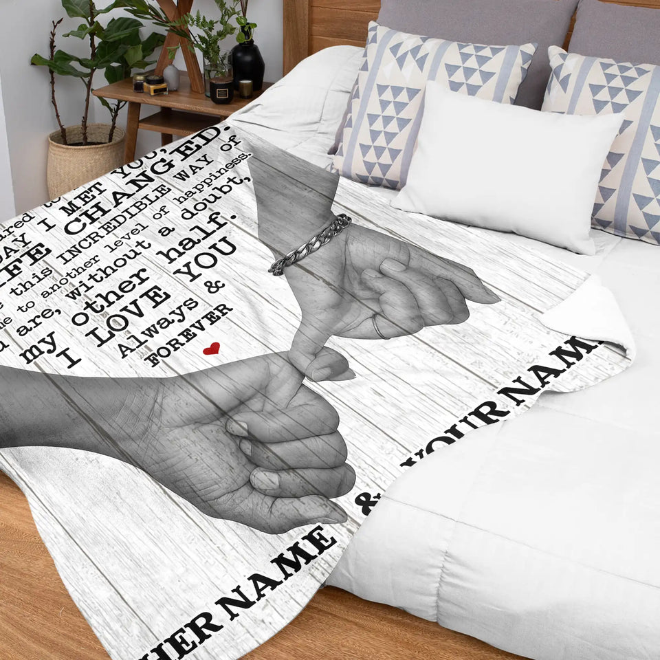 Personalized Future Wife Blanket – Custom Names Romantic Love Gift