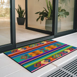 Southwestern Geometric Doormat – Colorful Boho Welcome Mat