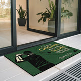 Personalized Golf Couple Doormat – Custom Names Welcome Mat