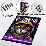 Astronaut Cat Spiral Bound Coloring Book, Blast off into Coloring Excitement with 30 Pages, Bringing Astronaut Cats and Cosmic Adventures to Life