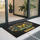 Personalized Bee Doormat – Custom Family Name Welcome Mat