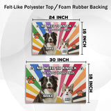 Personalized Retro Pet Doormat – Custom Dog & Cat Photo Mat