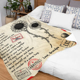 Personalized Grandson Blanket From Grandpa – Sunflower Airmail Gift