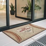 Personalized Baseball Family Doormat – Custom Family Name Mat