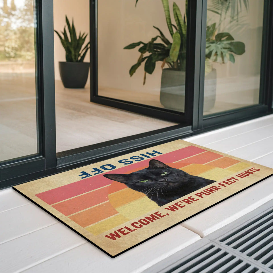 Personalized Cat Photo Doormat – Custom Pet Welcome Mat
