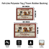 Personalized Dog Bar Doormat – Custom Pet Names Funny Welcome Mat