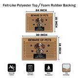 Personalized Pet Mugshot Doormat – Custom Photo & Funny Text Mat