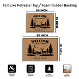 Personalized Campsite Doormat – Custom Couple Names Welcome Mat