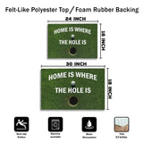 Funny Golf Doormat – Home Is Where the Hole Is Welcome Mat