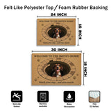 Funny Dog Trap Doormat – Watch Your Step & Snacks Welcome Mat