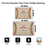 Personalized Baseball Family Doormat – Custom Family Name Mat