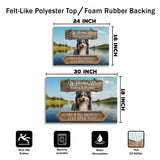 Personalized Lakeside Dog Doormat – Custom Pet & Family Name Mat