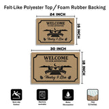 Personalized Lake House Doormat – Custom Couple Names Mat