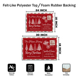 Personalized Family Christmas Doormat – Santa Mail Welcome Mat