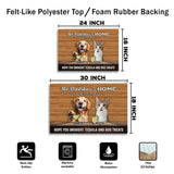Personalized Pet Pub Doormat – Custom Family & Pet Photo Mat