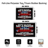 Patriotic Prayer Doormat – American Flag Welcome Mat
