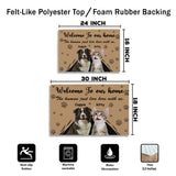 Personalized Paw Print Pet Doormat – Custom Dog & Cat Photo Mat