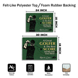 Personalized Golf Couple Doormat – Custom Names Welcome Mat