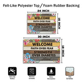 Personalized Diabetes Awareness Doormat – Custom Name Mat