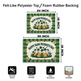 St. Patrick’s Day Doormat – Shamrock Beer Welcome Mat