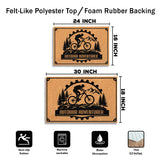 Personalized Mountain Bike Doormat – Custom Text Welcome Ma