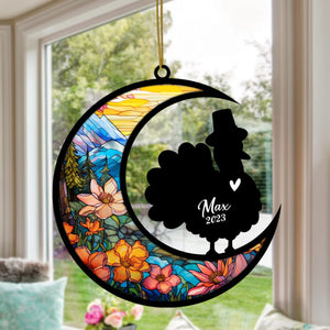 Custom Turkey Suncatcher, Pet Memorial Gift for Chicken, Turkey Lover Gift for Thanksgiving Day Personalized Bereavement Chicken Loss Gift with Name Turkey Ornament Lover Gift for Christmas