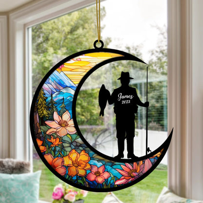 personalized Fishing ornament. Christmas ornaments for your tree this year and enjoy them for years to come as you watch your family grow. Or, give personalized ornaments as gifts to everyone on your list to remind them of special moments from the years gone by. As children grow, grandchildren arrive and new holiday traditions begin, your family, friends and loved ones will cherish the unique history and timeline that custom Christmas ornaments pass down for all to see