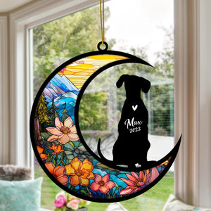 Dalmatian Dog Memorial Suncatcher, Personalized with Name Date Dog Breeds Suncatcher, Pet Loss Suncatcher, Gifts for Dog Lovers, Dalmatian Memorial Ornament Loss of Pet Sympathy Gift