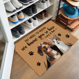 Personalized Pet Photo Doormat – Custom Dog & Cat Welcome Mat