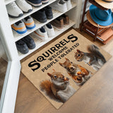 Funny Squirrel Doormat – Squirrel Lover Welcome Mat