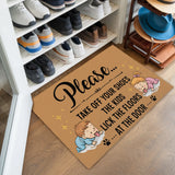 Funny Family Doormat – Take Off Your Shoes Welcome Mat