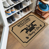 Personalized Lake House Doormat – Custom Couple Names Mat