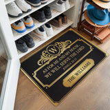 Personalized Christian Doormat – Joshua 24:15 Family Name Mat