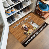Personalized Pet Pub Doormat – Custom Family & Pet Photo Mat