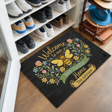 Personalized Bee Doormat – Custom Family Name Welcome Mat