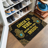 Spiritual Hamsa Doormat – Evil Eye Good Vibes Welcome Mat