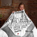 Personalized Future Wife Blanket – Custom Names Romantic Love Gift