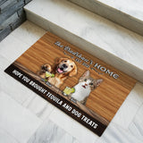 Personalized Pet Pub Doormat – Custom Family & Pet Photo Mat