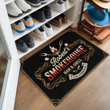 Personalized Smokehouse Doormat – Custom Name & Place BBQ Mat