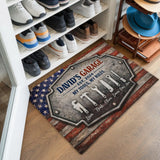 Personalized Garage Doormat – Custom Name & Established Year Mat